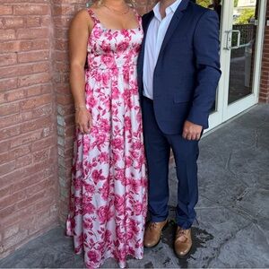 Revelry Bridesmaid dress in pink floral